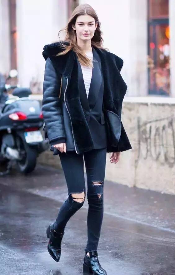 冬天米色短靴子搭配大全,冬天什么短靴好看又百搭