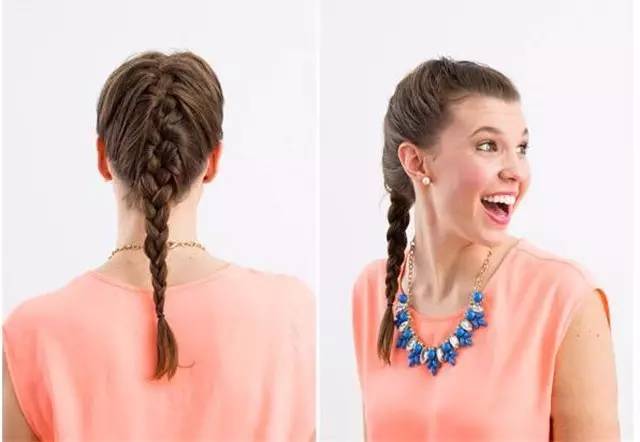 慵懒风鱼尾辫,复古鱼尾辫