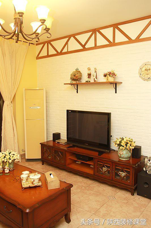 美式简约风硬装软装19万,10万硬装小户型复古风