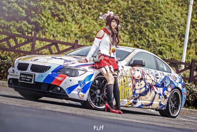 楂橀泟璧涜溅濂抽儙cos,鍙版咕鎴樿溅cosplay