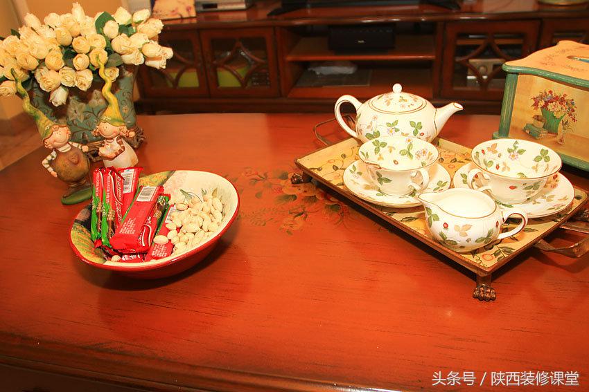 美式简约风硬装软装19万,10万硬装小户型复古风