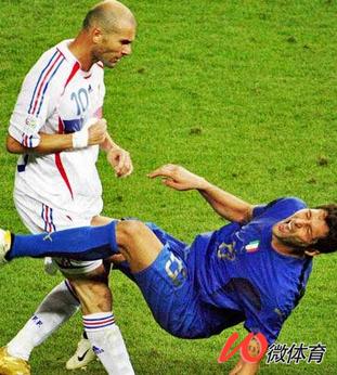 世界足坛108将齐达内,世界杯齐达内头撞马特拉齐