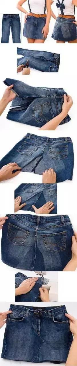 旧牛仔裤改造手工制作大全,旧牛仔裤改造男孩背心视频