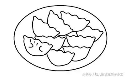 春节灯笼鞭炮简笔画,新年娃娃拿鞭炮简笔画