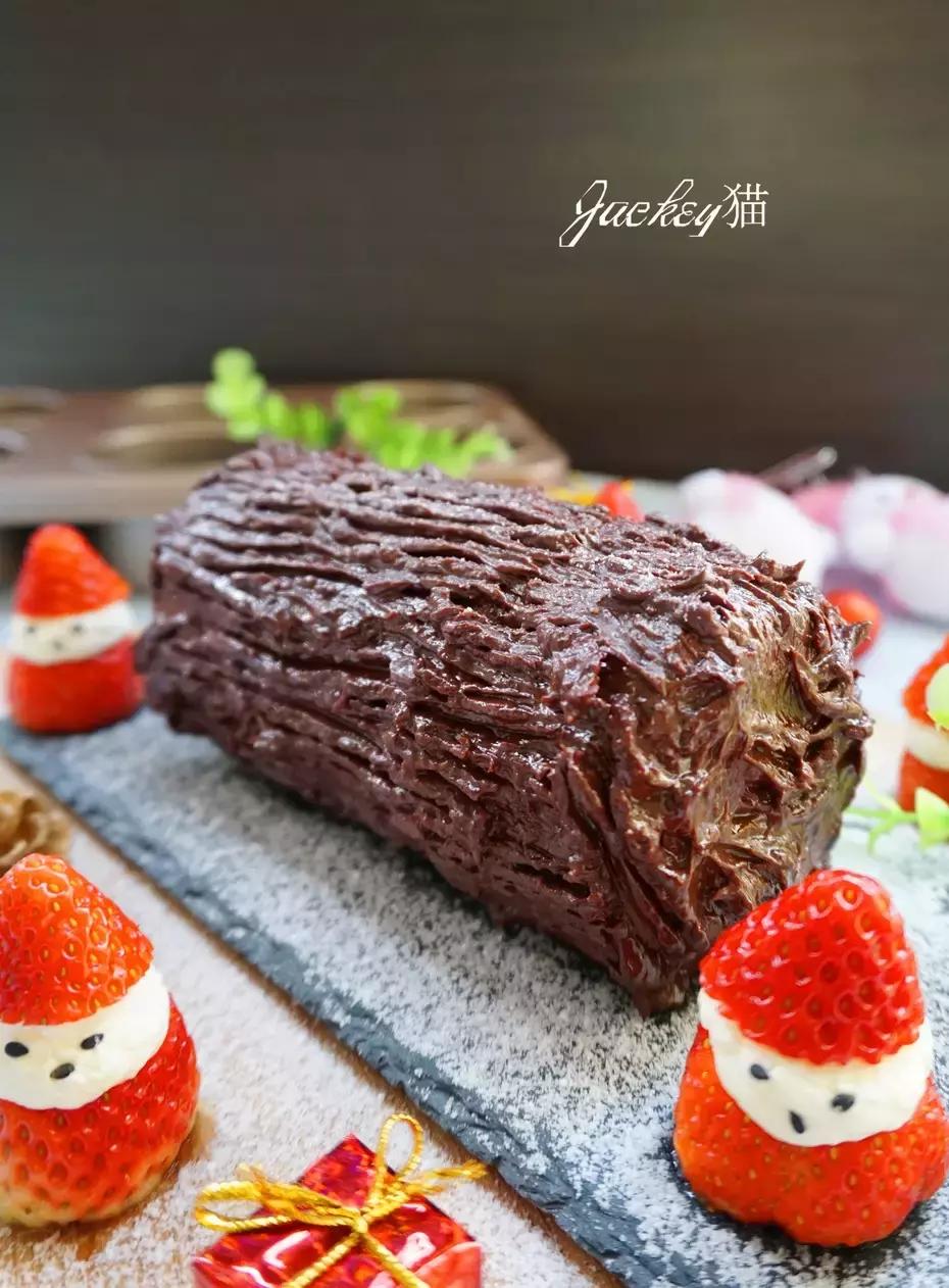 圣诞树桩蛋糕,圣诞节各种蛋糕做法