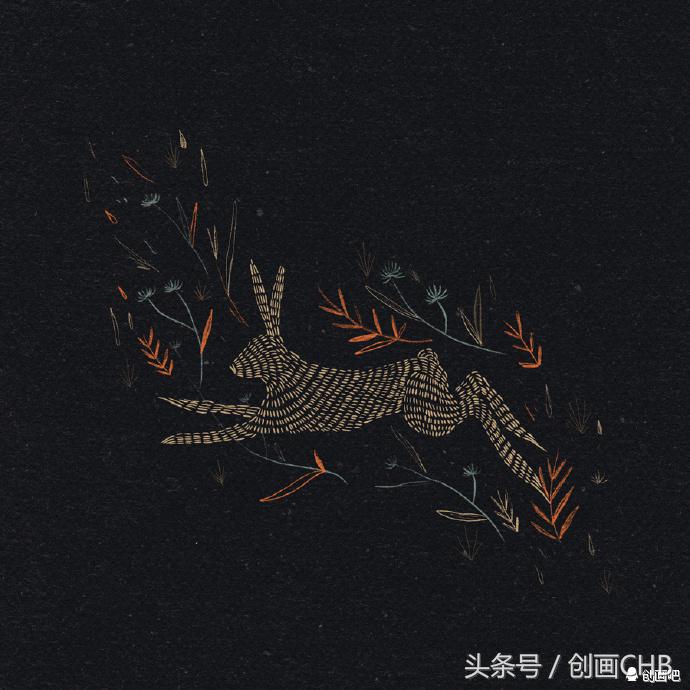 抽象插画艺术家,抽象的美育绘画作品