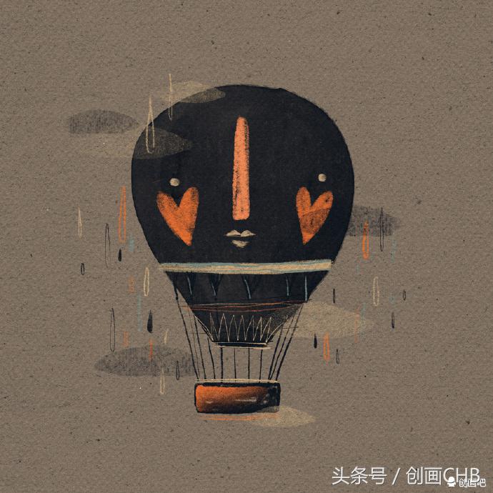 抽象插画艺术家,抽象的美育绘画作品