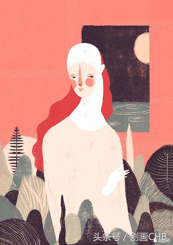 抽象插画艺术家,抽象的美育绘画作品