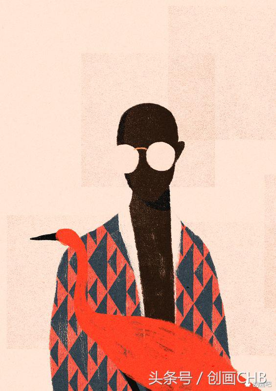 抽象插画艺术家,抽象的美育绘画作品