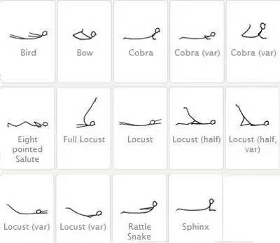 瑜伽小人体式画法教学,如何画瑜伽体式小人
