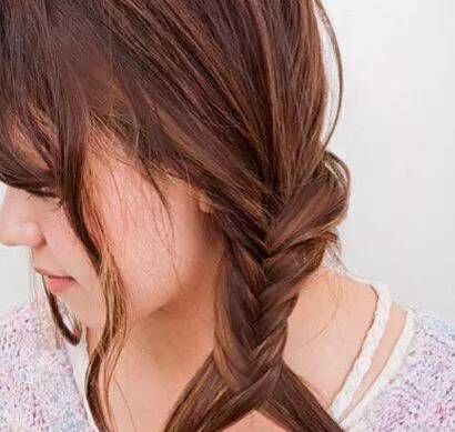 慵懒风鱼尾辫,复古鱼尾辫