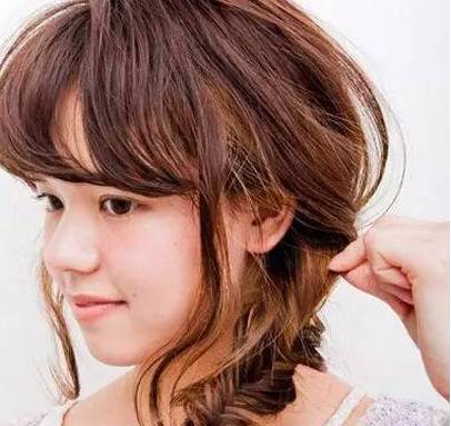 慵懒风鱼尾辫,复古鱼尾辫