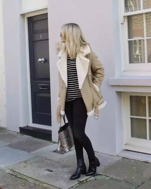 冬天米色短靴子搭配大全,冬天什么短靴好看又百搭