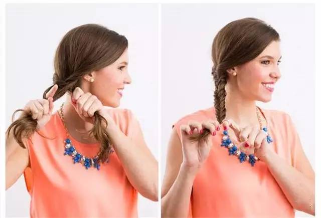 慵懒风鱼尾辫,复古鱼尾辫