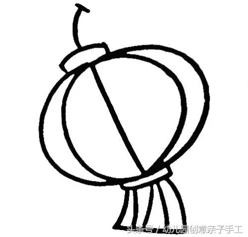 春节灯笼鞭炮简笔画,新年娃娃拿鞭炮简笔画