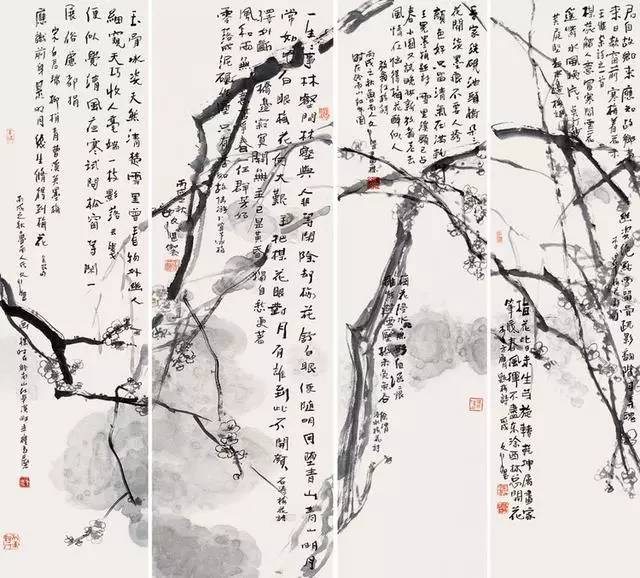 江文湛写意花鸟画荷花,江文湛花鸟画孔雀