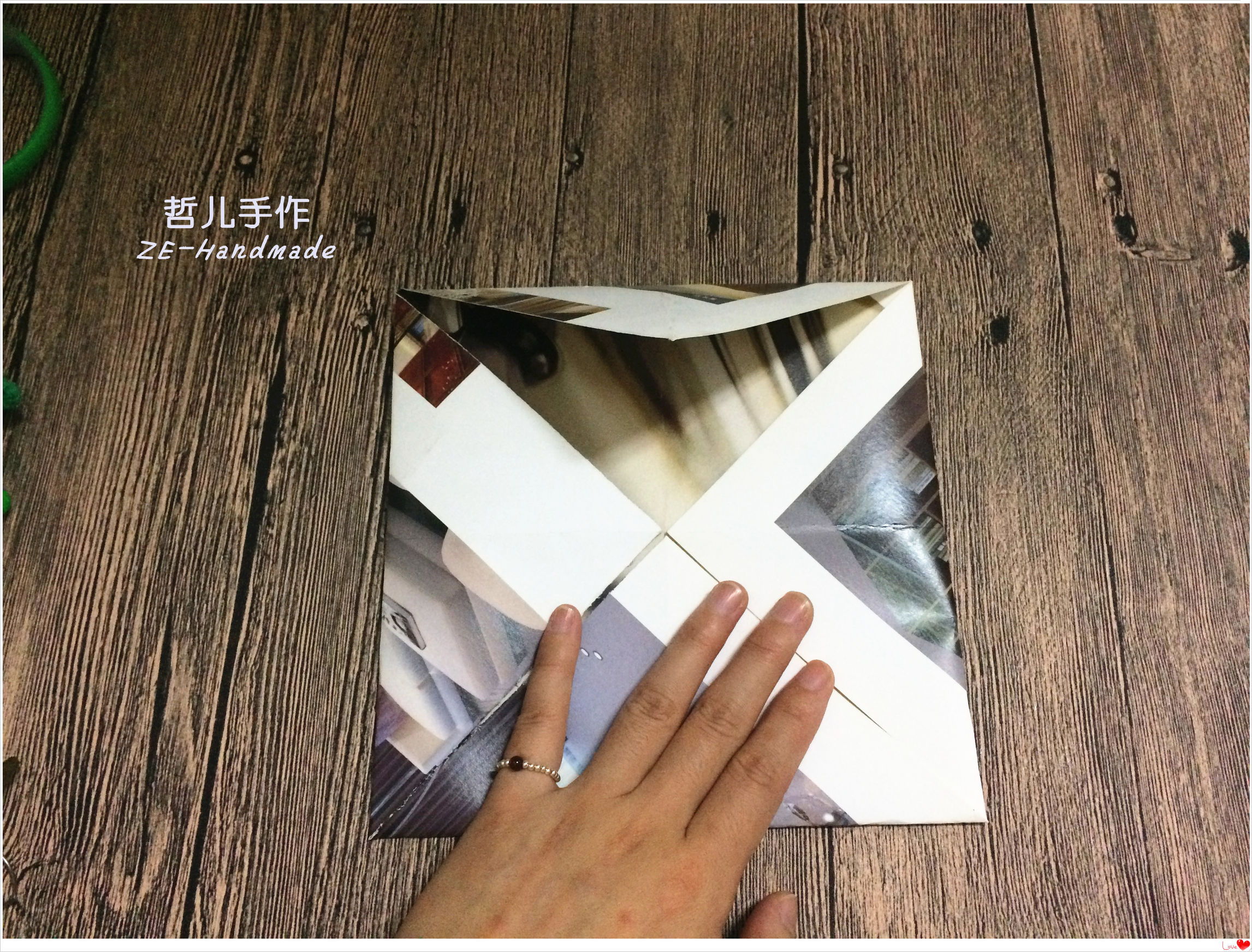 用瓶子折纸的牙签盒,折纸手工储物盒装饰品