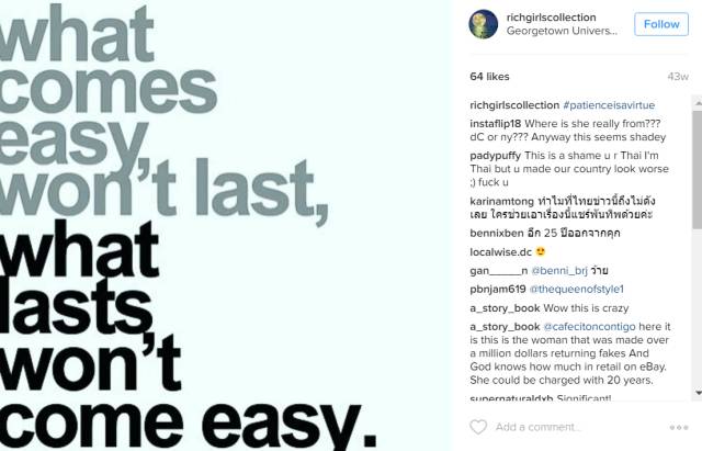 她在美国买真包、退假包，赚足百万美金，终于被警察抓住了