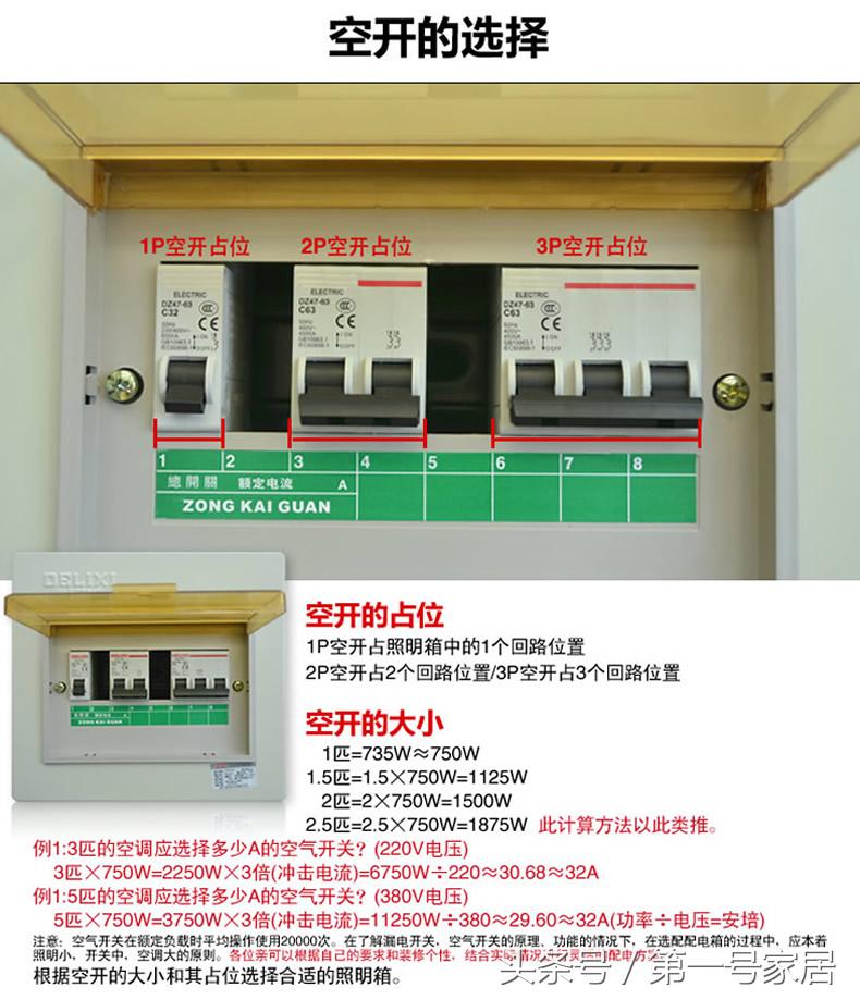 空气开关尺寸型号公司,空气开关型号和选型列表