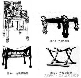 常见西洋古典家具：桌椅、折凳、榻、柜子