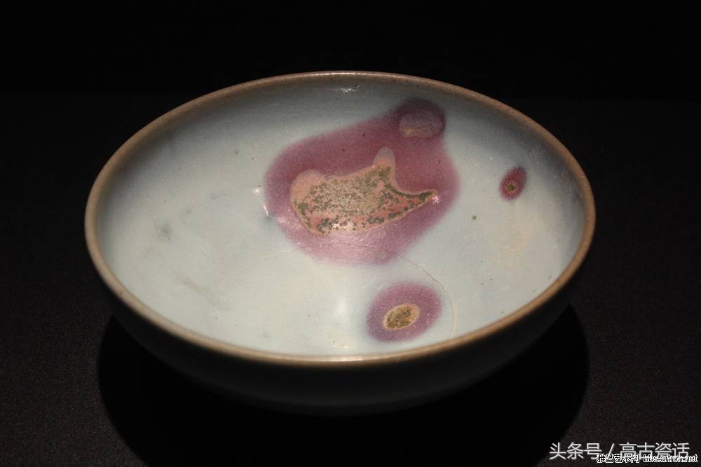 高古瓷钧窑,钧窑盖碗紫色价格