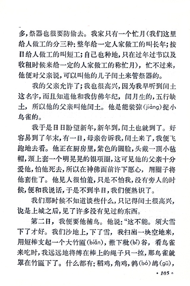 《少年闰土》丨那些年，我们一起读过的课文