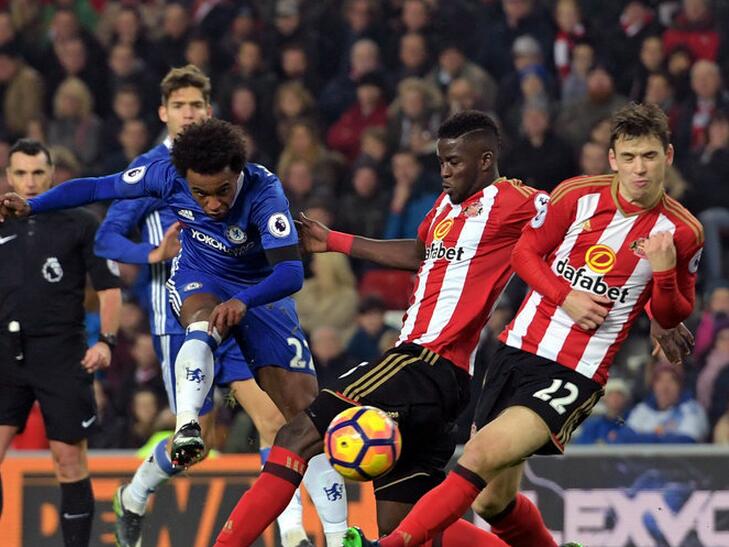 切尔西威廉梅开二度,切尔西4-1热刺北伐首胜