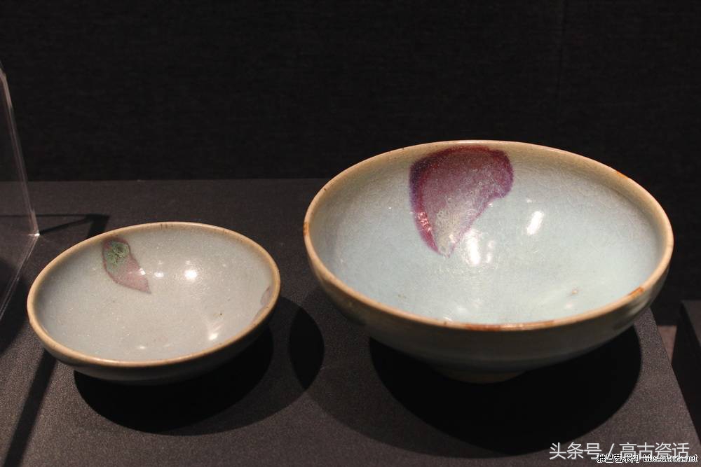高古瓷钧窑,钧窑盖碗紫色价格
