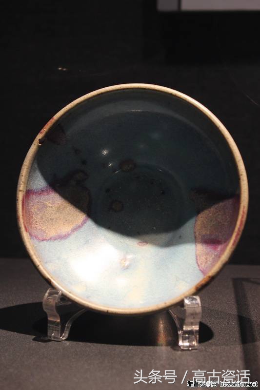 高古瓷钧窑,钧窑盖碗紫色价格