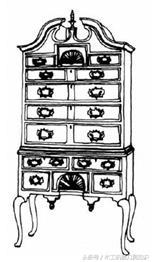 常见西洋古典家具：桌椅、折凳、榻、柜子