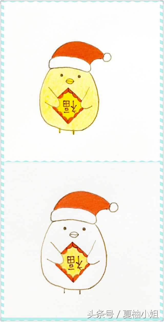 小鸡仔简笔画教程,小鸡仔简笔画