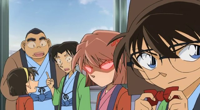 柯南灰原哀超帅瞬间,名侦探柯南灰原哀腹黑