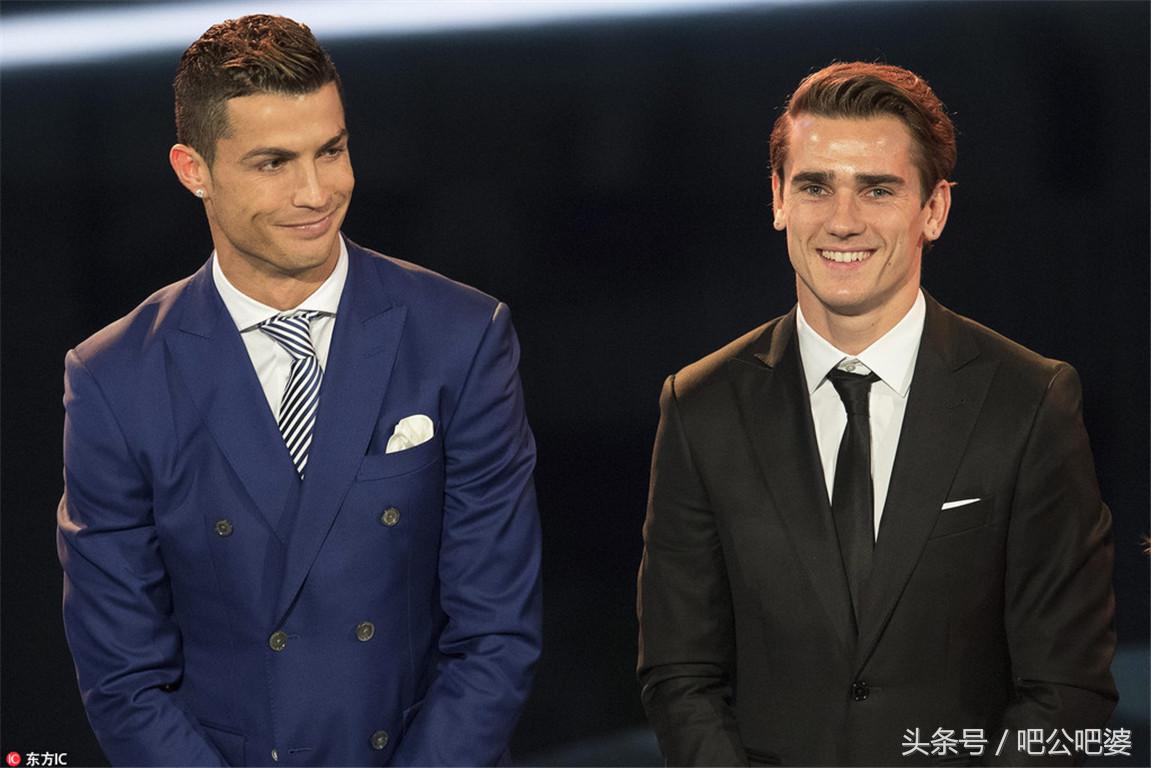 国际足联颁奖典礼c罗照片,2017国际足联颁奖典礼c罗与姆巴佩