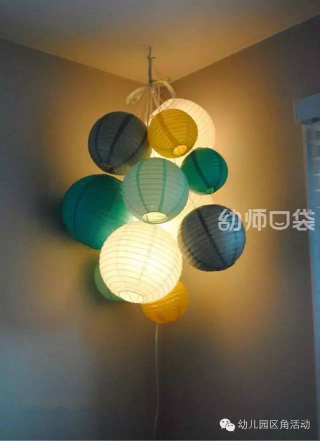 幼儿园新年灯笼布置场景,幼儿园环境布置创意挂饰