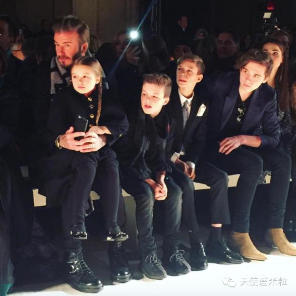 贝克汉姆一家子盛世颜值,贝克汉姆家族三公子