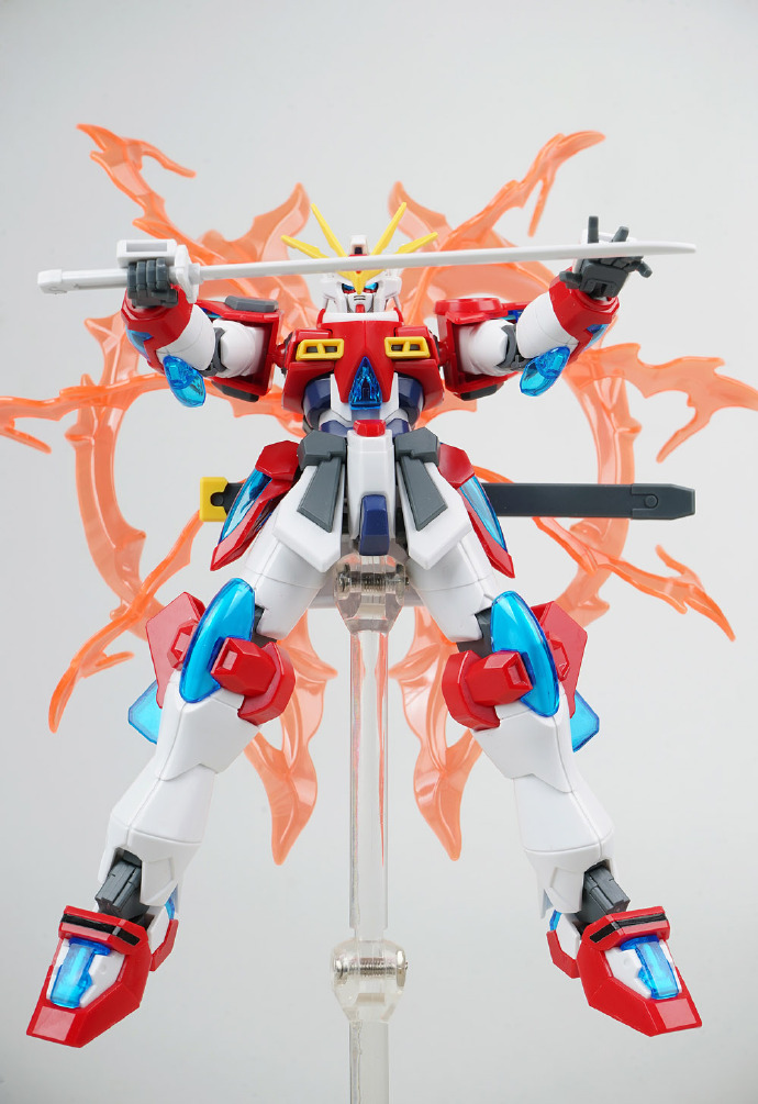 万代hg风灵高达修改型测评,万代hg神木燃烧