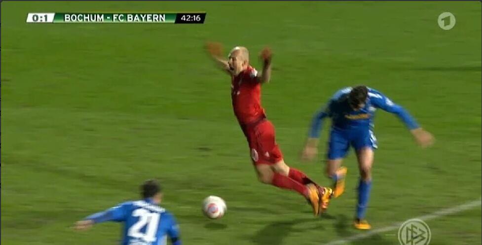 罗本假摔,罗本假摔超燃剪辑