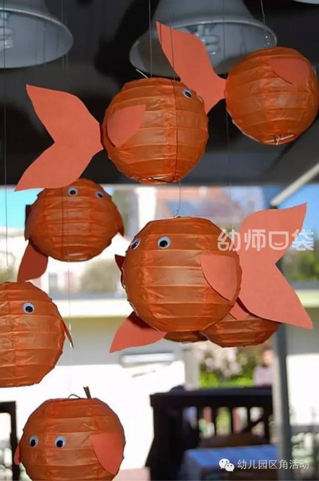 幼儿园新年灯笼布置场景,幼儿园环境布置创意挂饰