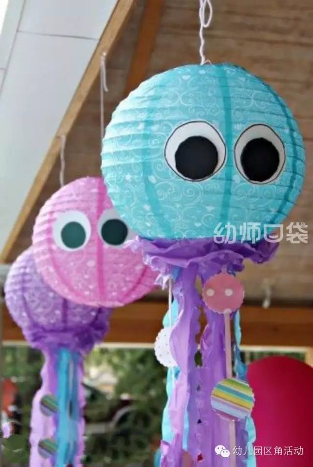 幼儿园新年灯笼布置场景,幼儿园环境布置创意挂饰