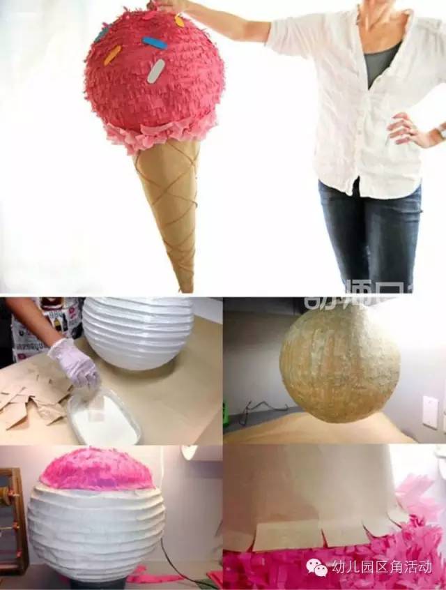 幼儿园新年灯笼布置场景,幼儿园环境布置创意挂饰