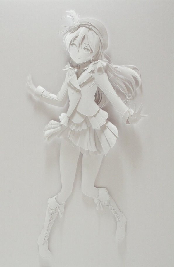 纸艺立体作品,完美世界绘画版