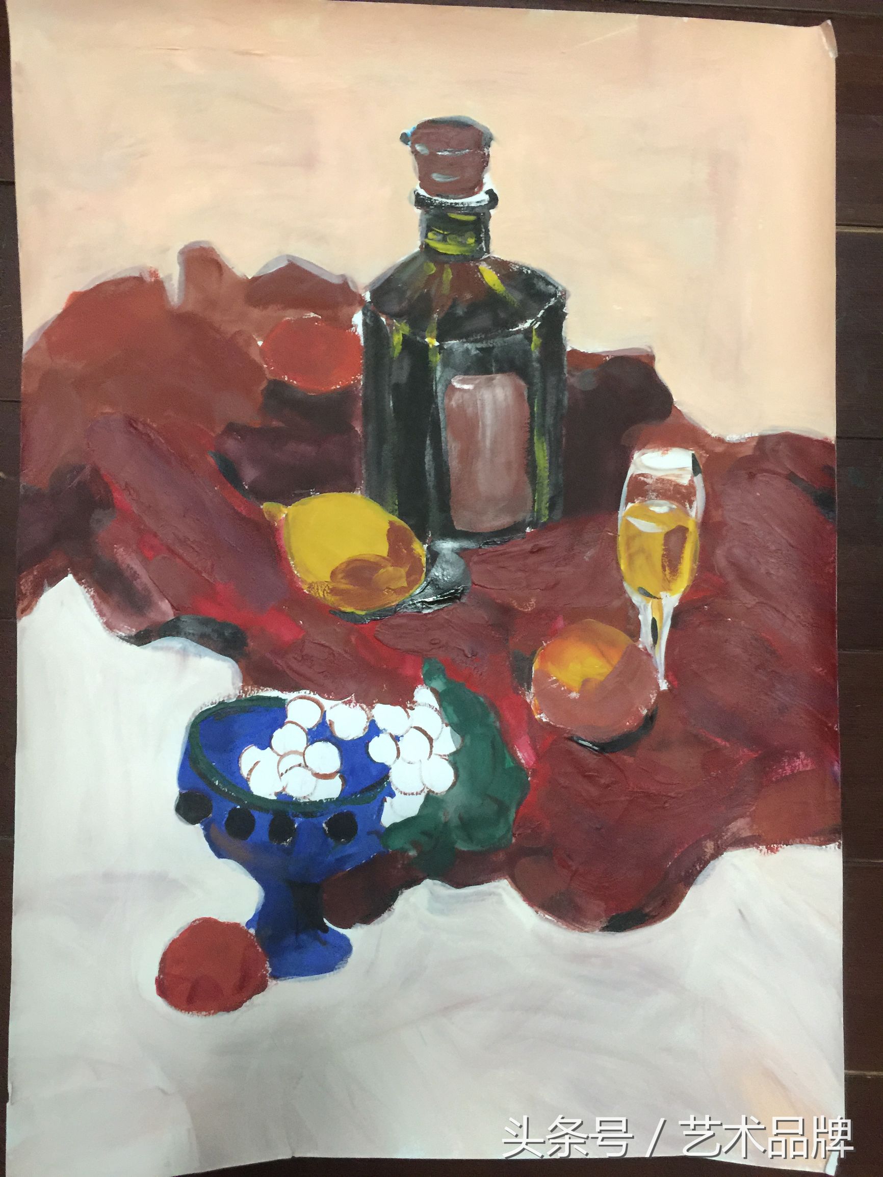 怎样画难度较大水粉画,水粉画10岁