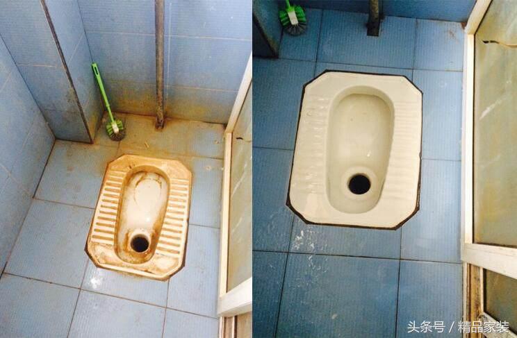 蹲便器发黄有污渍洗不干净,马桶下边一圈发黄怎么办