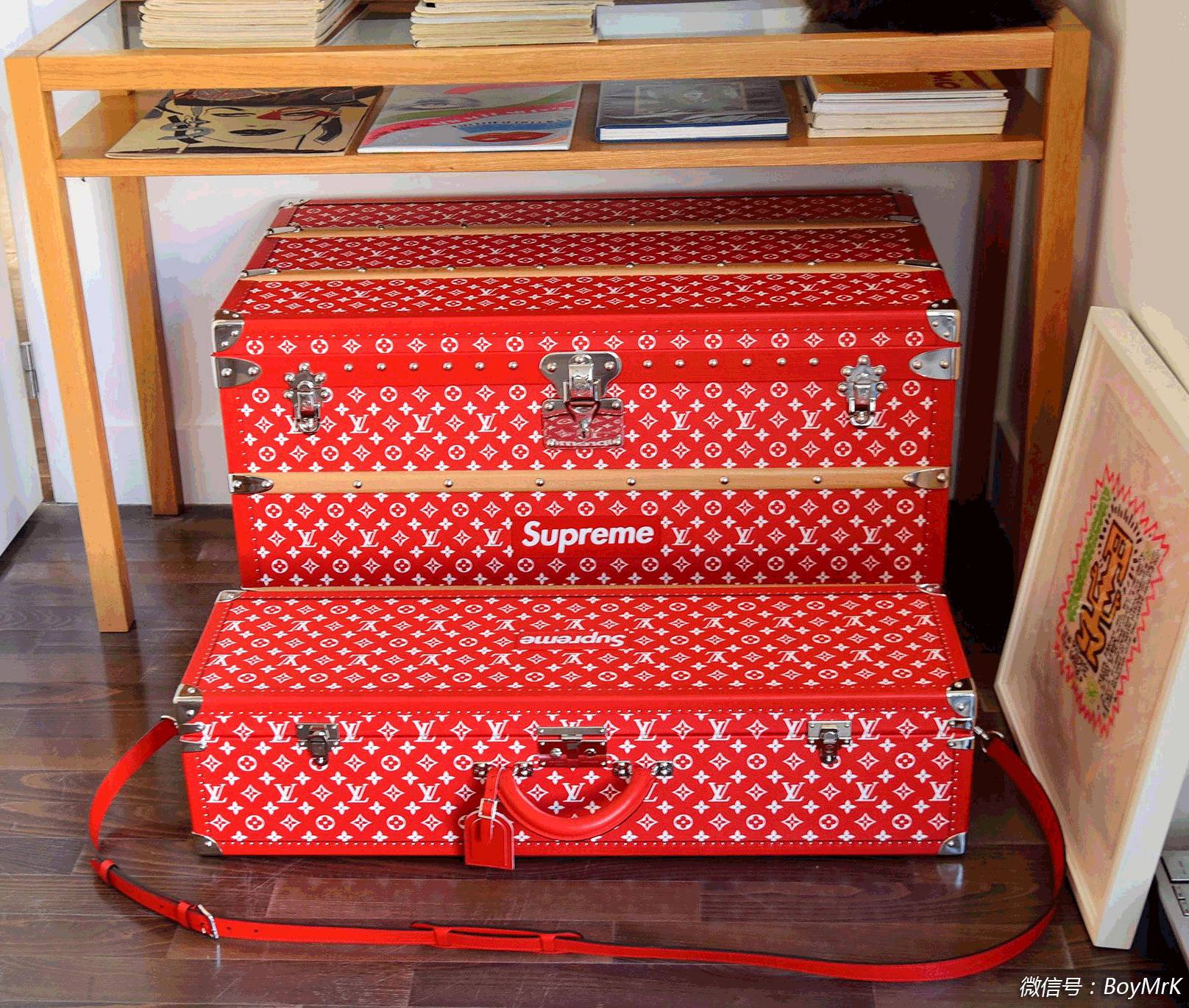 lvsupreme联名套装,supreme最难抢的联名