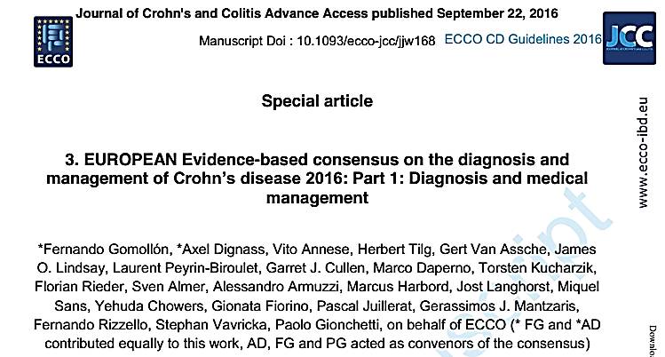 克罗恩诊断专家共识,2023克罗恩病诊治指南