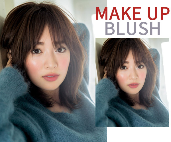 腮红自然显气色打法,好心情从化妆开始