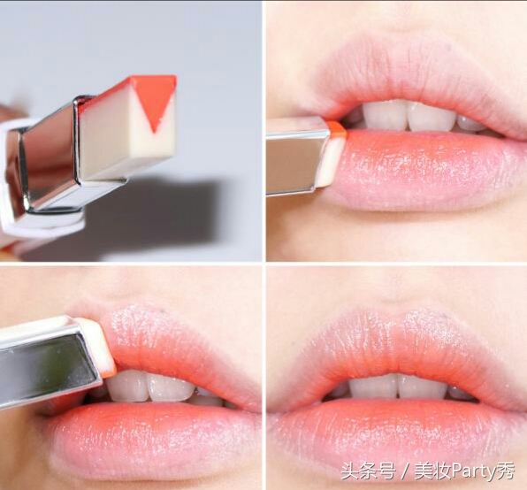 兰芝v型双色唇膏真人试色,兰芝双色唇膏11号色怎么涂