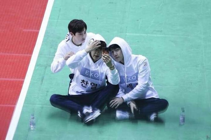 偶像运动会EXO,偶像运动会exo薄荷绿