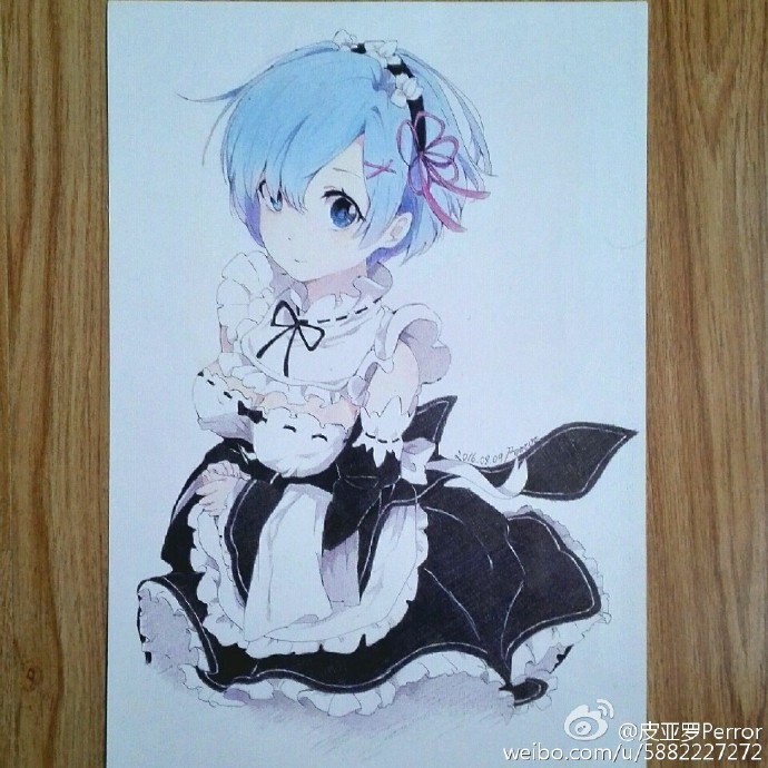 动漫手绘蕾姆教程,手绘教程二次元正脸蕾姆