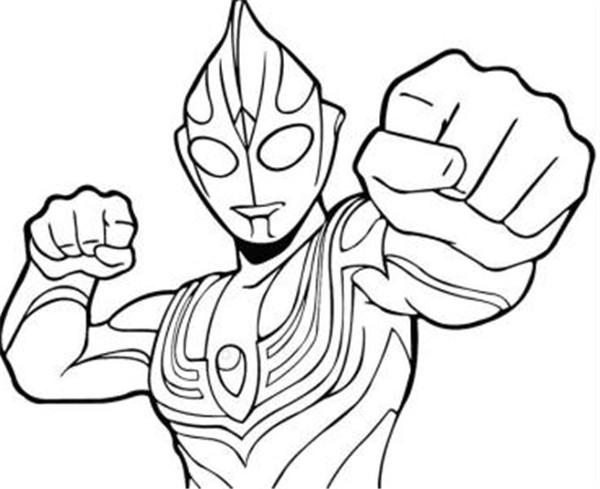 奥特曼简笔画迪迦力量型,最简单的奥特曼简笔画迪迦